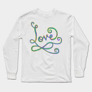 Rainbow Love Infinity Sign Long Sleeve T-Shirt